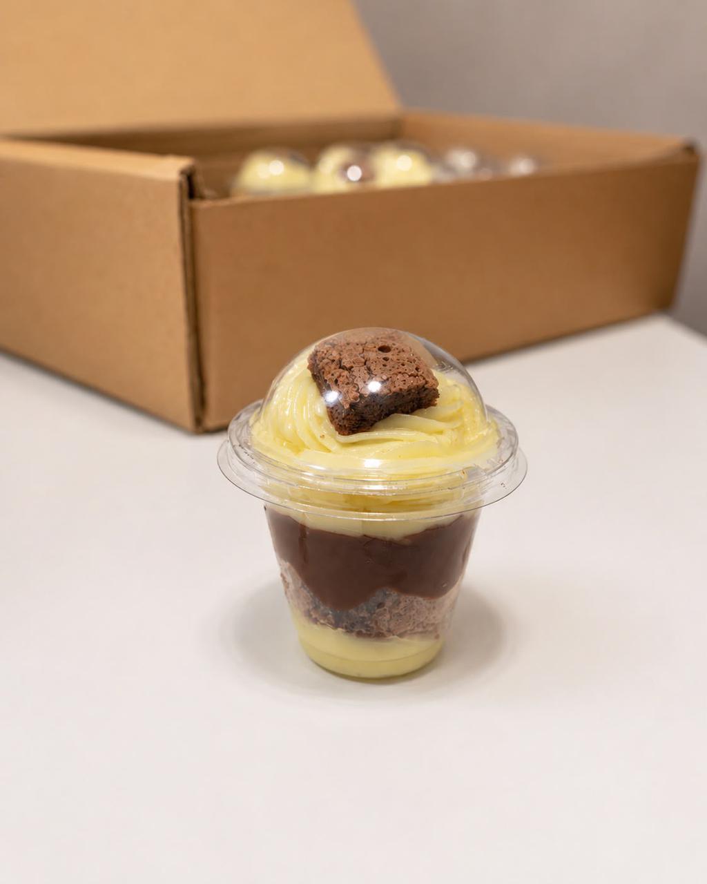 Copo individual de brownie